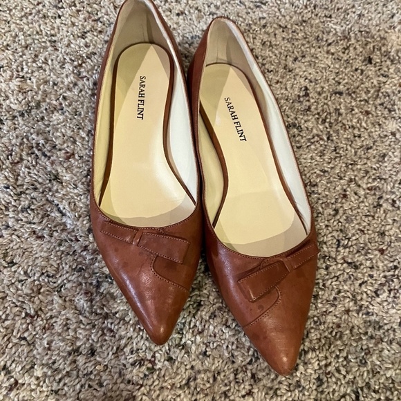 Sarah Flint Shoes - Sarah Flint, Natalie Flat in saddle brown leather, size 40